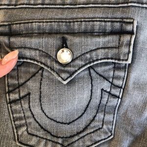 True religion Swarovski button jeans
